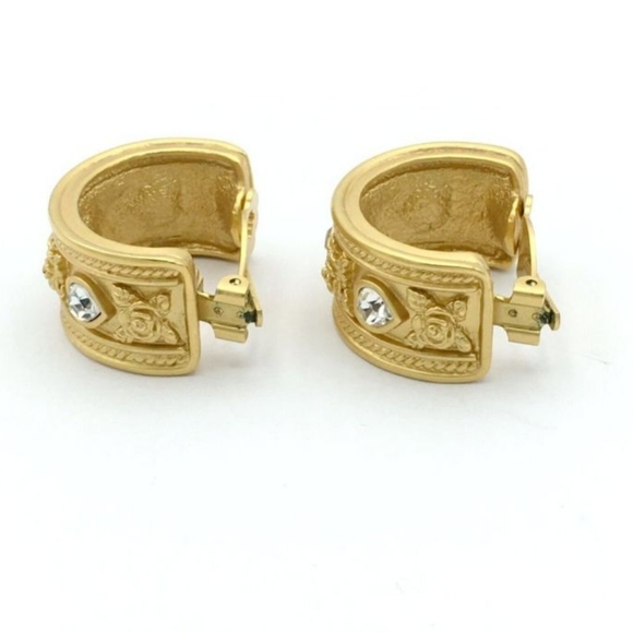 Vintage Avon Elizabeth Taylor Love Blooms Clip-On Earrings - Picture 4 of 8